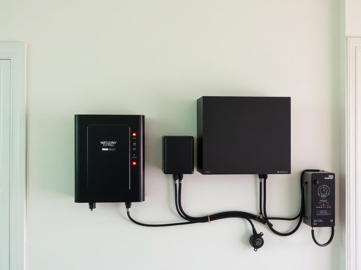 Wall-mounted lithium battery storage